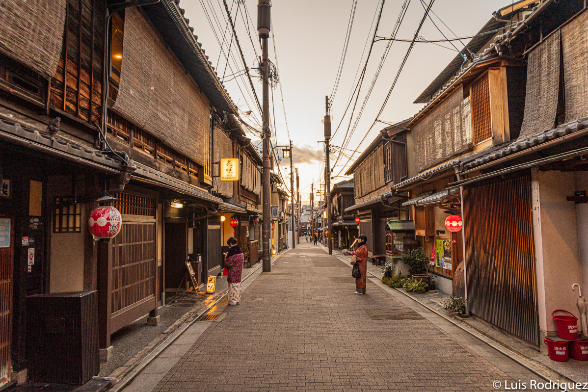 Callejuelas barrio geishas Gion kioto