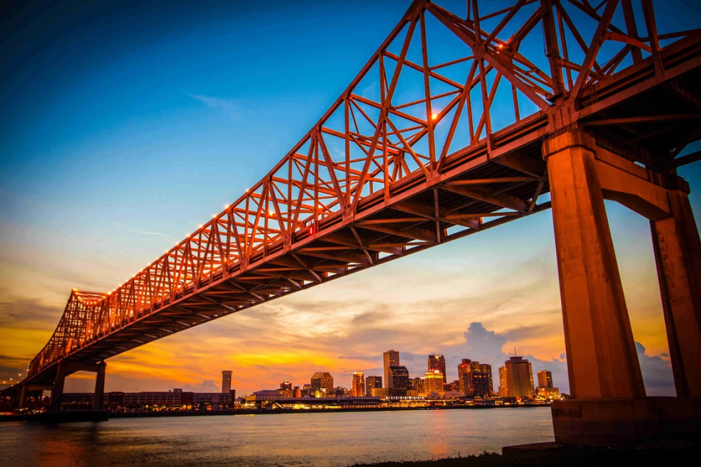 Louisiana New Orleans Cityscape from the Mississippi River