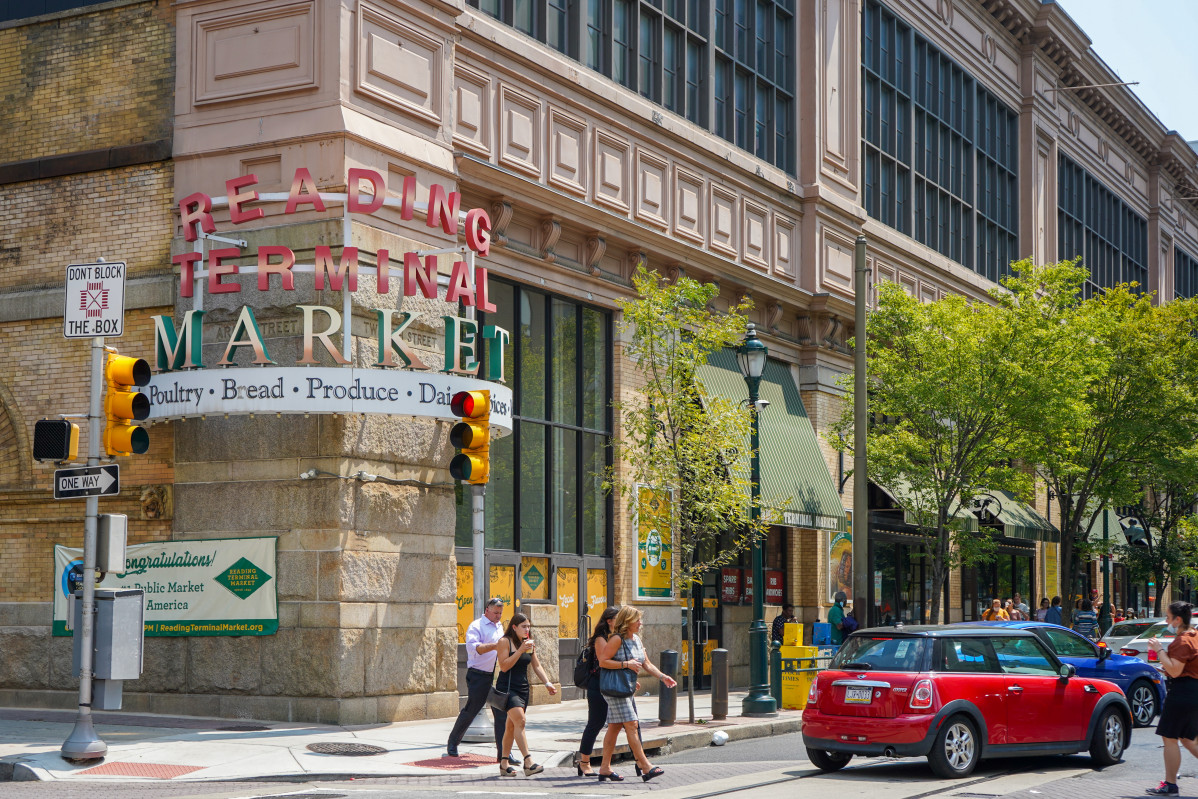 Reading Terminal Market exterior. Photo by K. Huff for PHLCVB