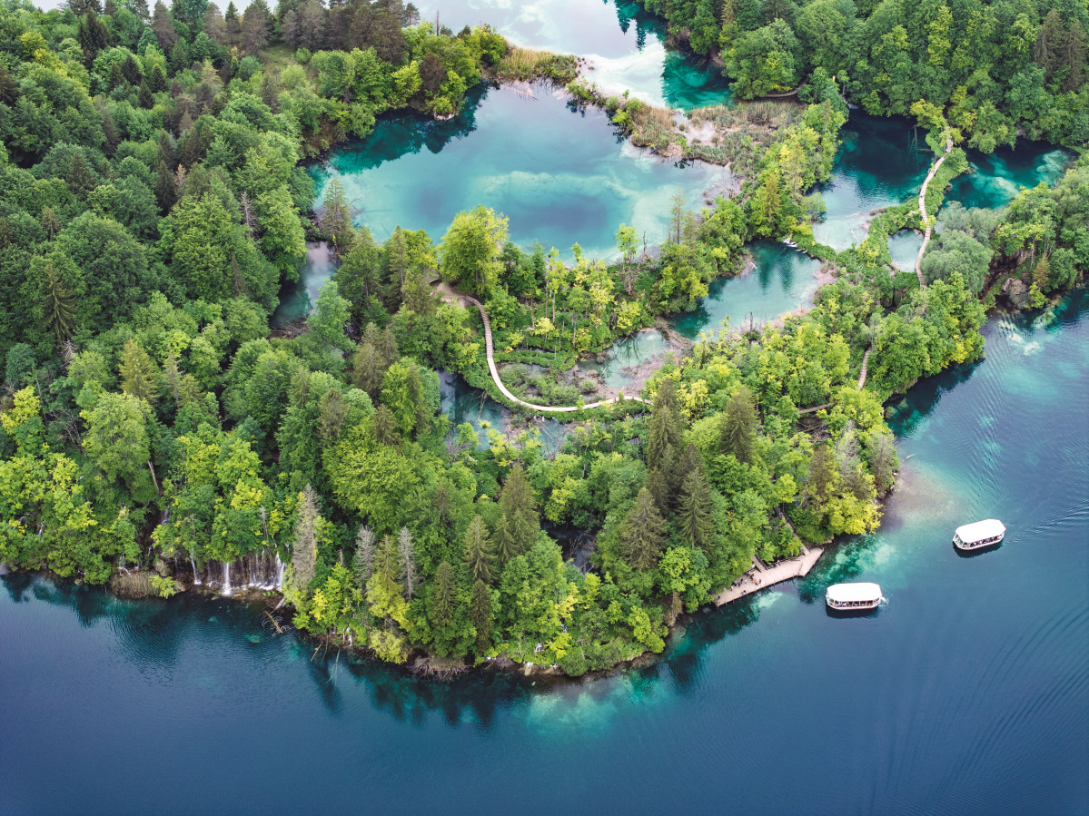 Large Plitvice Lakes National Park